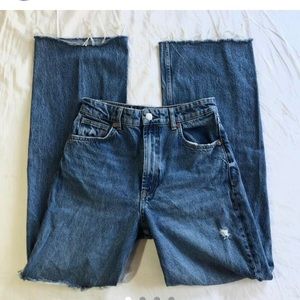 Zara 90s full length high waisted jeans